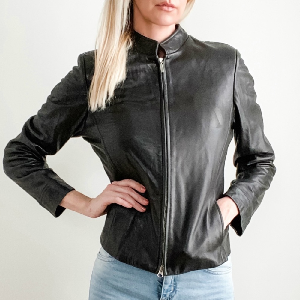 PETITE SOPHISTICATE Leather Jacket!